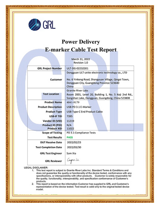 USB3.1 certification