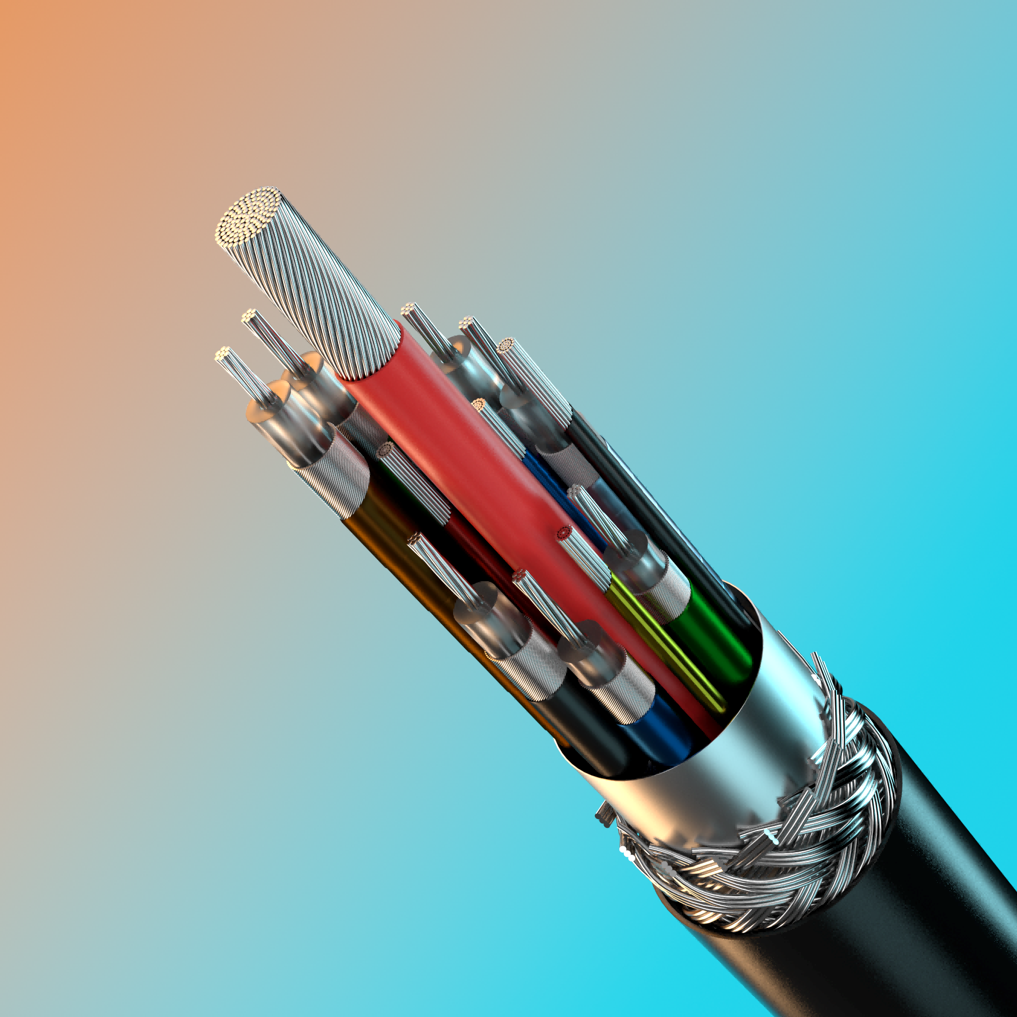 USB4 full-function data line coaxial line 240W - Image 2