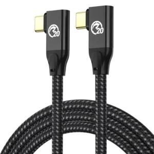 USB 3.2 Double-Sided Elbow Cable, PD 100W Fast Charging Full-Function Type-C Cable