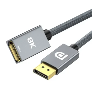 DP 1.4 male to female extension cable